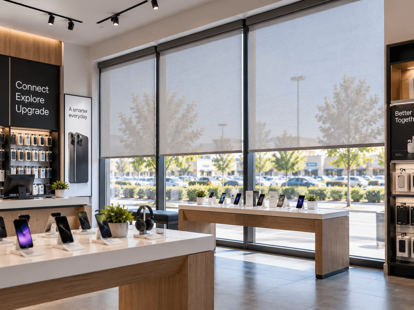 Retail window coverings